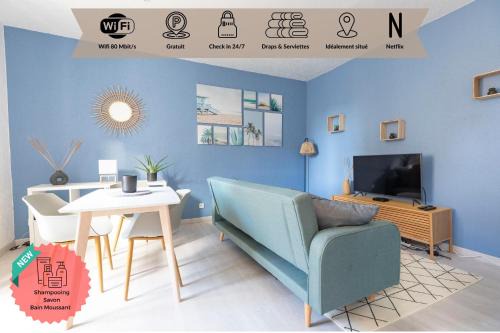 Montlucon Apartamento | Cosy T2 rénové, proche centre-ville-Fibre/Netflix