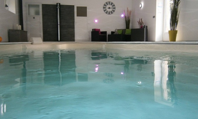 Cartigny l'Epinay Cabaña | Casa rural 3 personas con piscina cubierta climatizada todo el año a 28 °
