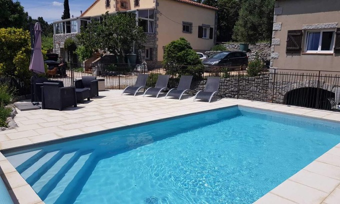 Opoul-Perillos Cabaña | Cottage 4 personas con piscina