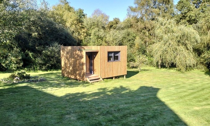 Gouesnach Cabaña | Cottage Bois au Milieu de Notre Jardin Arboré de 2000 m2
