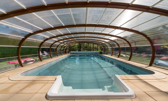 La Vraie-Croix Casa | Casita de campo 'Domaine De Lestroué - La Métairie' con piscina compartida, terraza privada y Wi-Fi