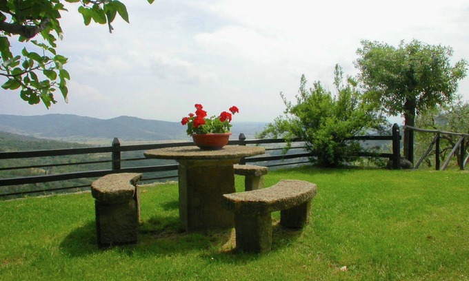 Cortona Cabaña | Casa en Cortona con piscina y vistas