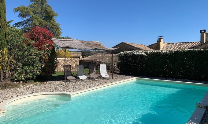 Barjac Casa | Casa rural en Mas, piscina privada en la casa, cerca de Uzès