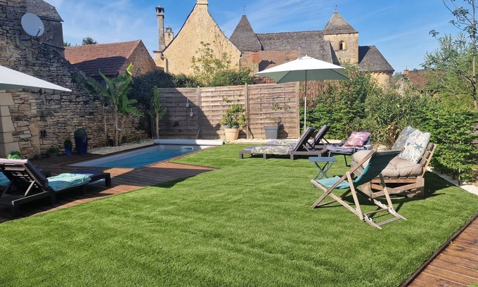 Archignac Cabaña | Cottage "La Grange" private swimming pool in the heart of the Périgord Noir