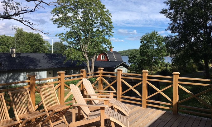Vaxholm Casa | Cabaña con vista al mar en la isla de Rindö a 45 minutos de la ciudad
