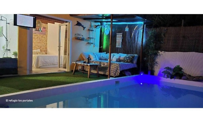 Los Portales Cabaña | Casita con piscina privada( se aceptan mascotas)