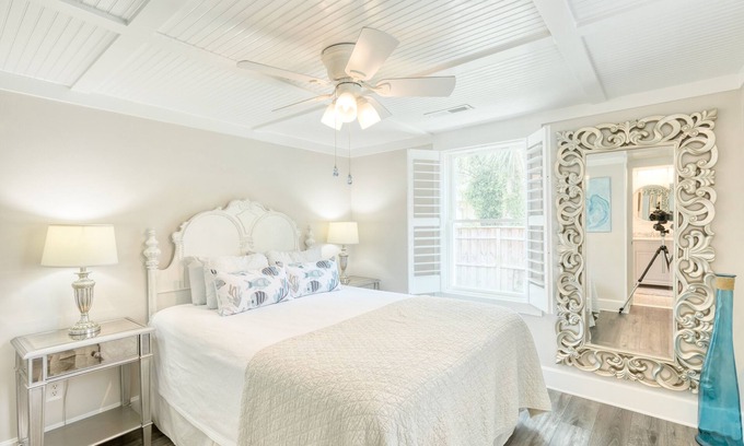 Folly Beach Cabaña | El más dulce de un dormitorio en la playa de la locura
