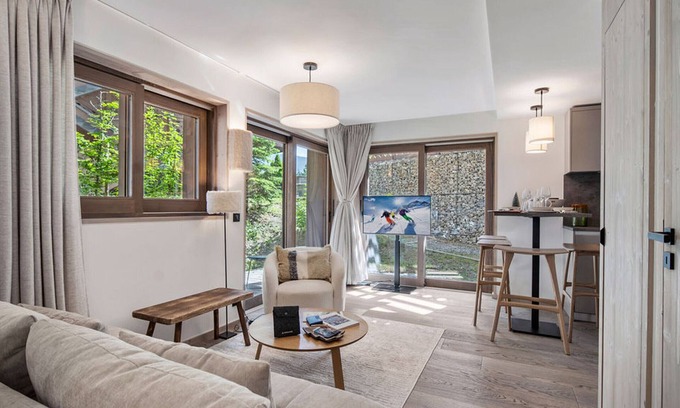Le Praz Apartamento | Courchevel Le Praz: Piso 36m², 2 adultos + 2 niños, Wifi, Parking
