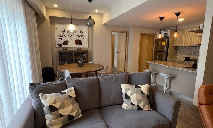 Yolanda Morales Apartamento | Cozy 1-bedroom apartment in nice Piantini with fitness room, WiFi