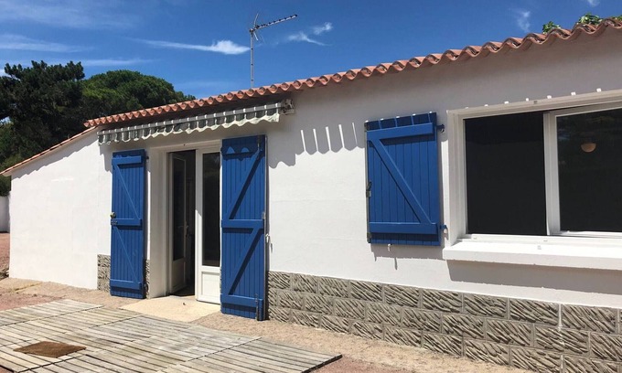 La Gueriniere Casa | Casa tranquila, 4 personas, cerca de la playa con patio soleado y parking privado