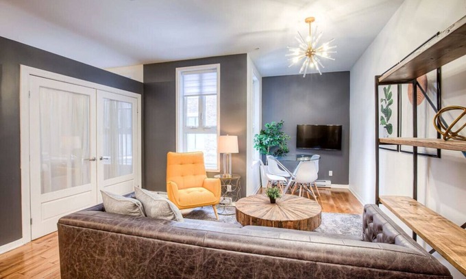 Cite Multimedia Apartamento | Cozy 2BD loft Hotel Suite-Old Montreal B3