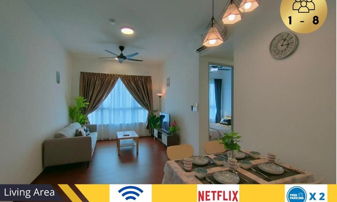 Shah Alam Apartamento | Cozy 2R2B Relaxing Skyline Views #GA2