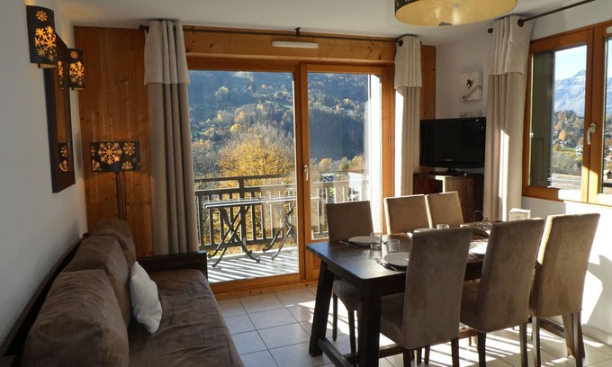 Saint-Gervais-les-Bains Apartamento | Apartamento de 3 habitaciones para 6 personas en zona tranquila con piscina y balcón