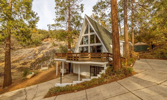 Bass Lake Cabina | Acogedor A Frame Cabin, Bass Lake, Ca
