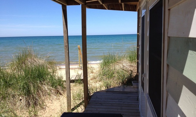 Porter Beach Cabaña | Escapada Acogedor y Playa Encanto en precioso lago Michigan