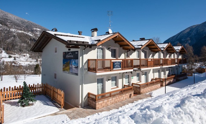 Dimaro Apartamento | Cozy Apartment Ai Bonetei 1 with Mountain View, Wi-Fi, Balcony, Garden & Terrace; Parking Available