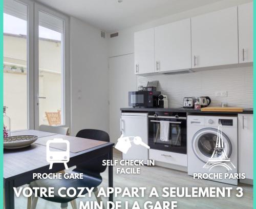 Palaiseau Apartamento | Cozy Appart 4 Proche gare - Cozy Houses