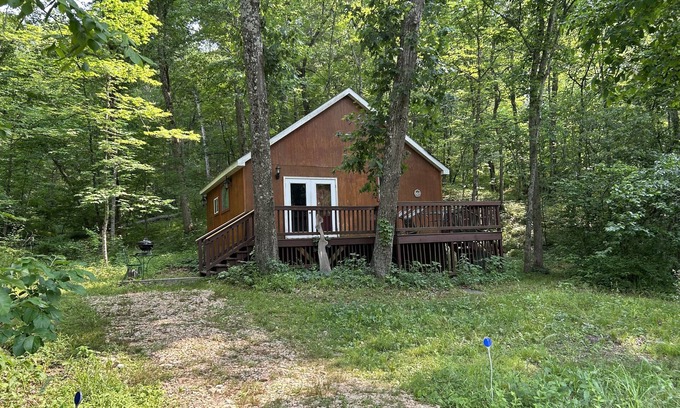 Easley Cabina | Cozy cabin getaway with hot-tub under stars!