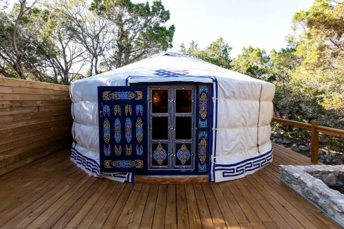 Dripping Springs Otro | Cozy Couples Yurt with Hot Tub in Dripping Springs, Texas