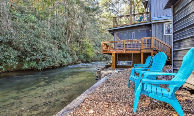 Ellijay Cabina | Cozy Creek Cabin | Ellijay, GA