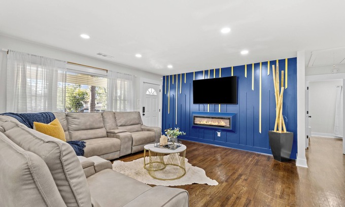 Candler-McAfee Casa | Cozy Decatur Home with Indoor Fireplace & Firepit