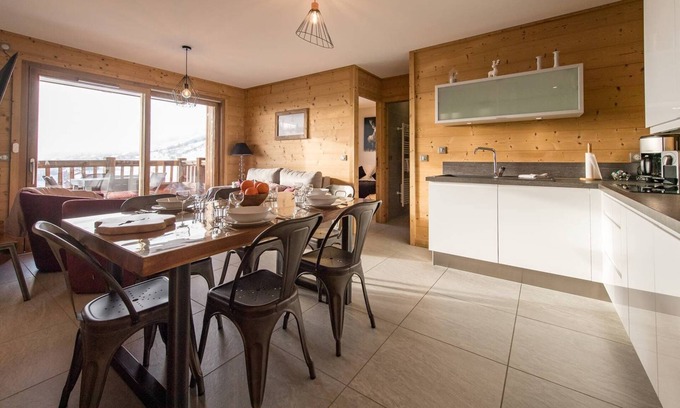 La Toussuire Apartamento | Cozy apartment on the slopes up to 5 guests