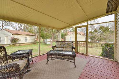 Matthews Casa | Cozy Home with Fenced Yard Less Than 1 Mi Downtown Matthews!