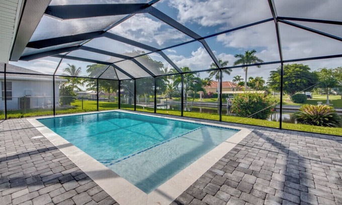 Pelican Casa | Cozy in the Cape, Heated Saltwater Pool & Gulf access, water view