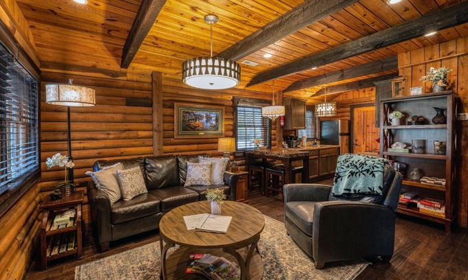 Topton Villa | Cozy Lakefront Cabin on Lake Nantahala with Dock