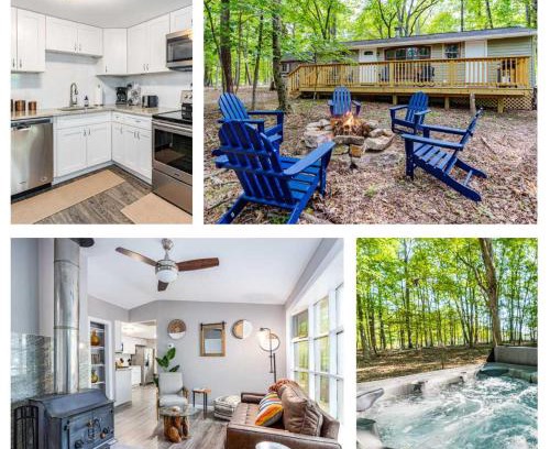 Berkeley Springs Casa | Cozy & Modern w Hot Tub, Fire Pit, Grill & Pond