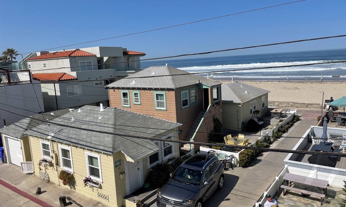 Mission Beach Cabaña | Cozy Ocean View Beach Cottage, Pasos para el Océano, Large EnclosePatio -1BR- Capacidad 5
