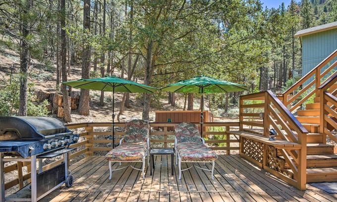 Pine Mountain Club Cabaña | ¡NUEVO! Cabaña de lujo Pine Mtn Club con acceso a la piscina.