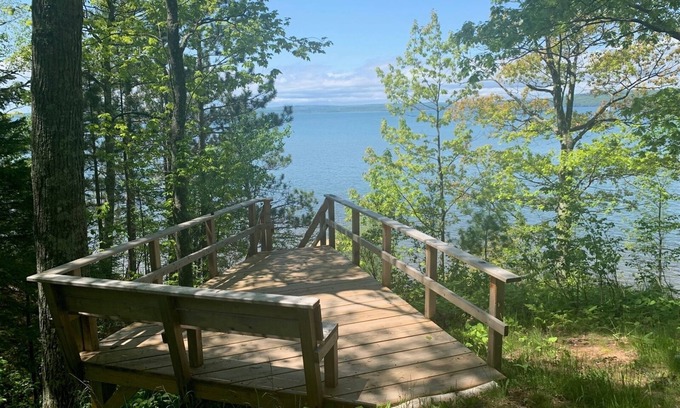 La Pointe Cabina | Cozy Pines Cabin - Wonderful Sunsets with Lake Superior Access!
