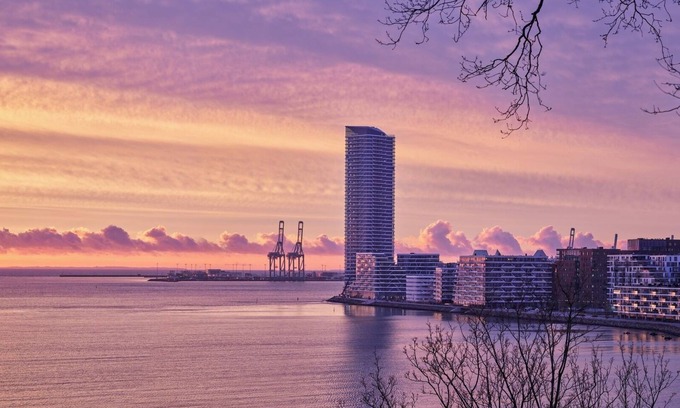 Aarhus C Condominio | Cozy & Private Seaview Retreat - 2 Balconies, 11th Floor, Elevator