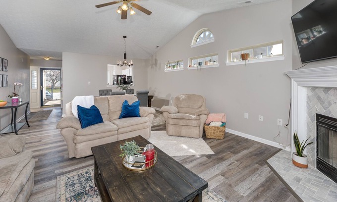 Fishers Casa | Cozy Ranch with fenced in yard and park