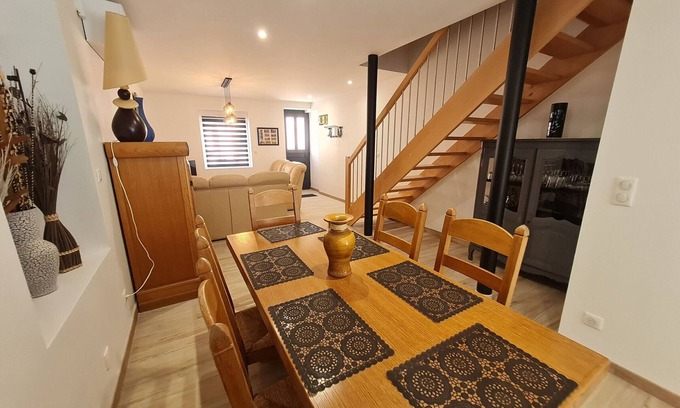 Raon-l'Etape Cabaña | Casa espaciosa con vistas al río, 3 habitaciones, cocina equipada y actividades cercanas