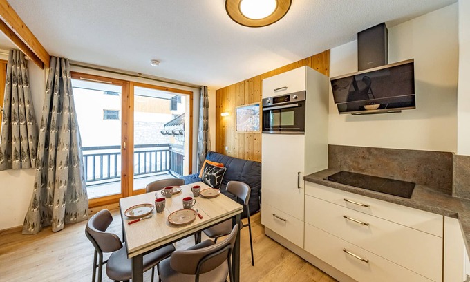 Montgellafrey Apartamento | Apartamento acogedor para 6 personas, 35m², cerca de las pistas, vistas impresionantes