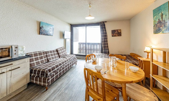 Saint-Francois-Longchamp Apartamento | Estudio acogedor 4 pers, 29m² a pie de pista
