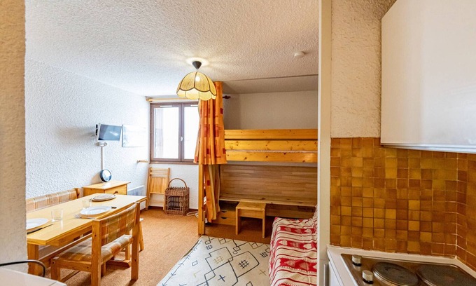 Montgellafrey Apartamento | Estudio acogedor en Saint François Longchamp, 3 pers, 19m², cerca de pistas