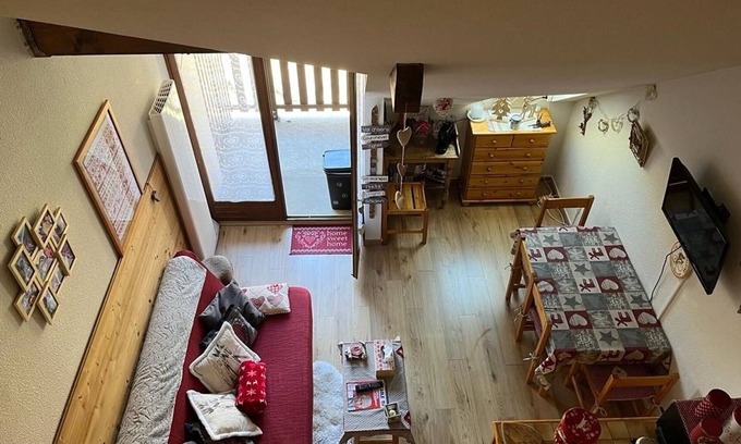Saint-Francois-Longchamp Apartamento | Acogedor estudio para 5 personas a pie de pistas con balcón