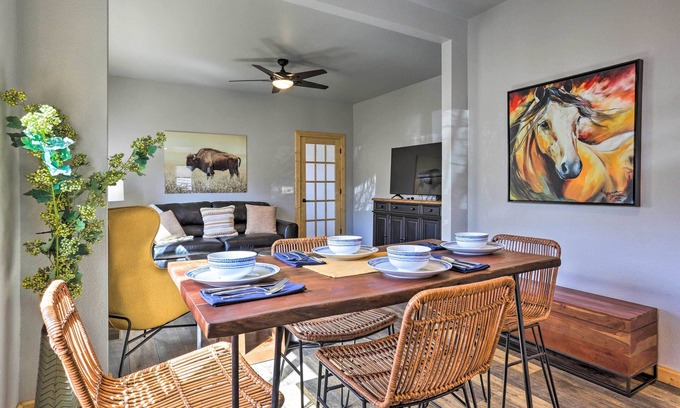 Spearfish Cabaña | Cozy Spearfish Cottage < 1 Mi to Hiking Trail