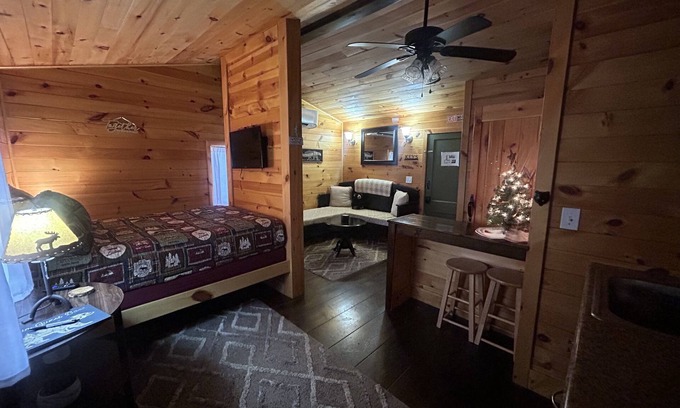 Dandridge Cabina | Cozy studio for two nestled on Lake Douglas near Gatlinburg and Pigeon Forge!