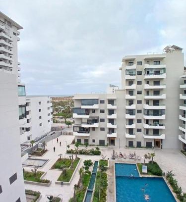 Ain Harrouda Apartamento | Cozy Studio Vue sur Piscine à Ocean Park Zenata City Eco