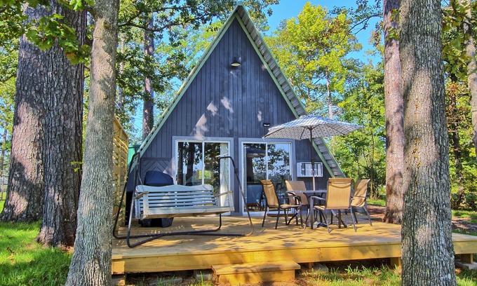 South Toledo Bend Cabina | Cozy Toledo Bend A-Frame w/ Waterfront Views!