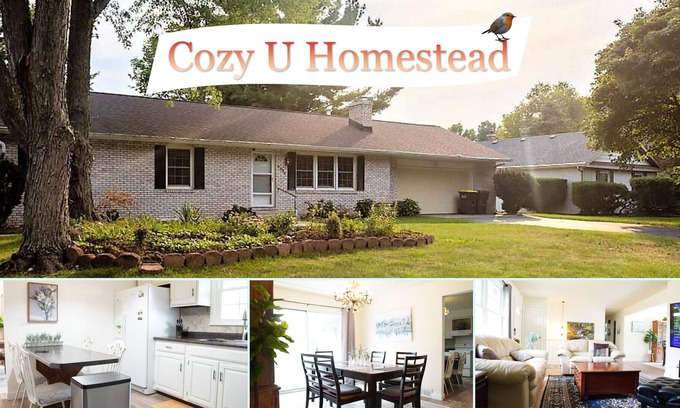 Berrien Springs Casa | Cozy University Homestead with fireplace!