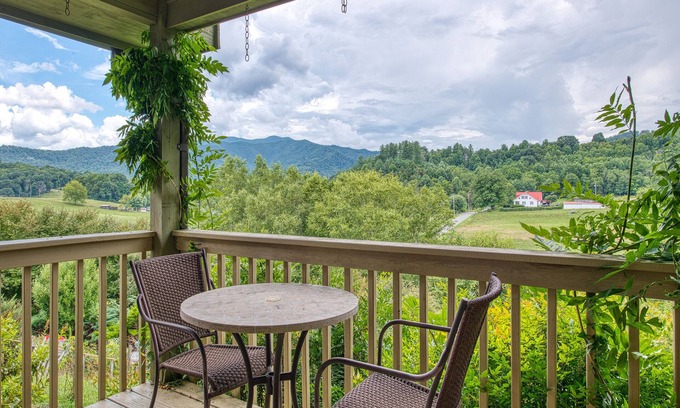 Waynesville Cabaña | Cozy Up at Getaway At Arabian Point - Waynesville, Canton