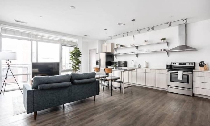 Downtown Indianapolis Apartamento | CozySuites at Bottleworks District