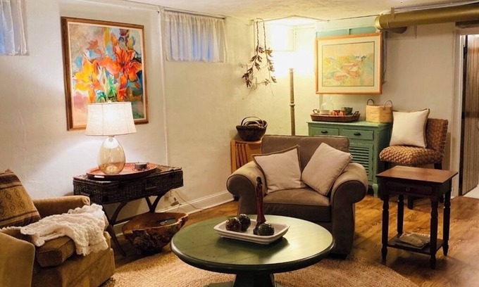 Lynn Casa | Craftsman Style Brick Cottage 1937 downstairs apartment