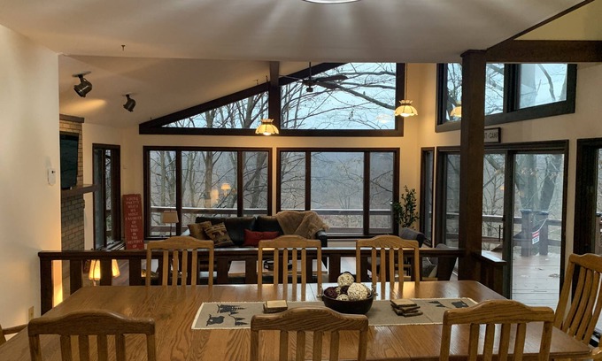 Conneaut Casa | Creek side retreat and breathtaking views! Moments from hunting and fishing!