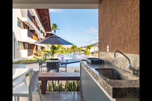 Ipojuca Apartamento | Cupe Beach Living - Flat Luxo 2 suítes decorado térreo frente piscina